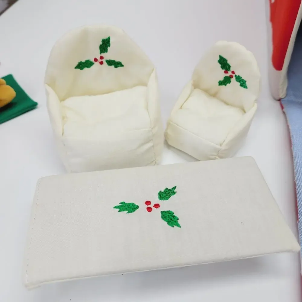 Vintage Pottery Barn Kids Christmas Santa's Workshop Play set Reindeer RARE READ